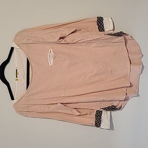 Anthropologie Little Yellow Button Long Sleeve  Size L